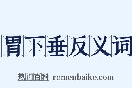 胃下垂反义词是什么意思的图片